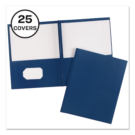 Avery Dennison Two-Pocket Folder, 1/2" Extension, Blue, PK25 47975